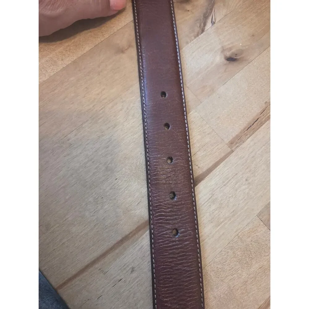 Torino Leather Co. Tumbled Leather Belt Brown Size 44 Model 61551